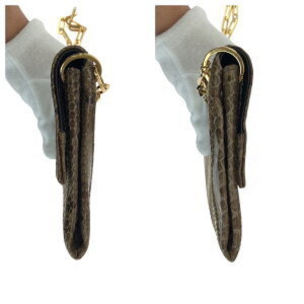 Gucci Brown Python Shoulder Bag Chain - image 4